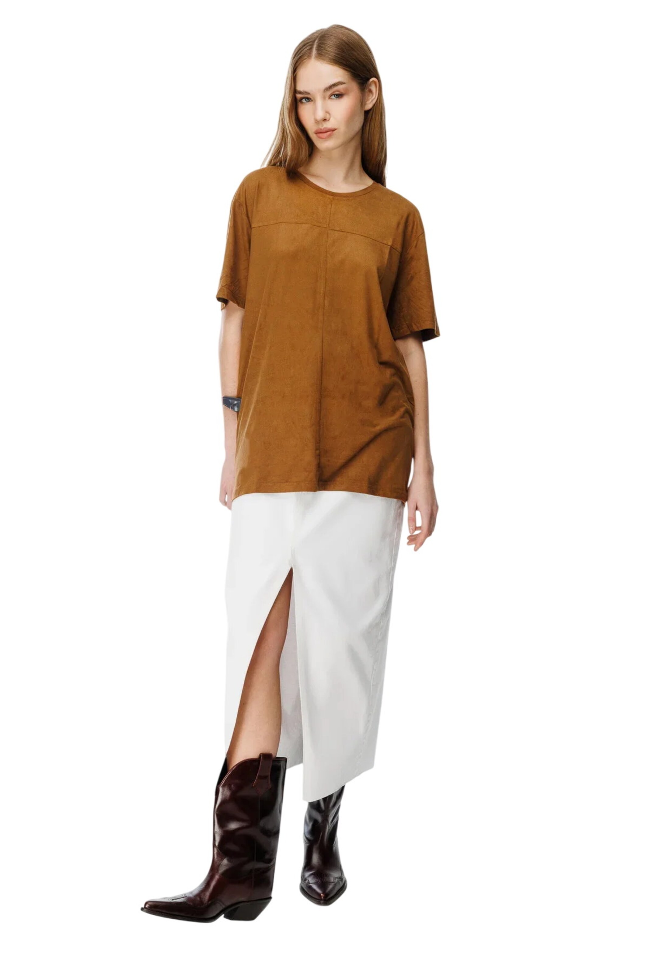 Alexa Dash Shirt in Brown