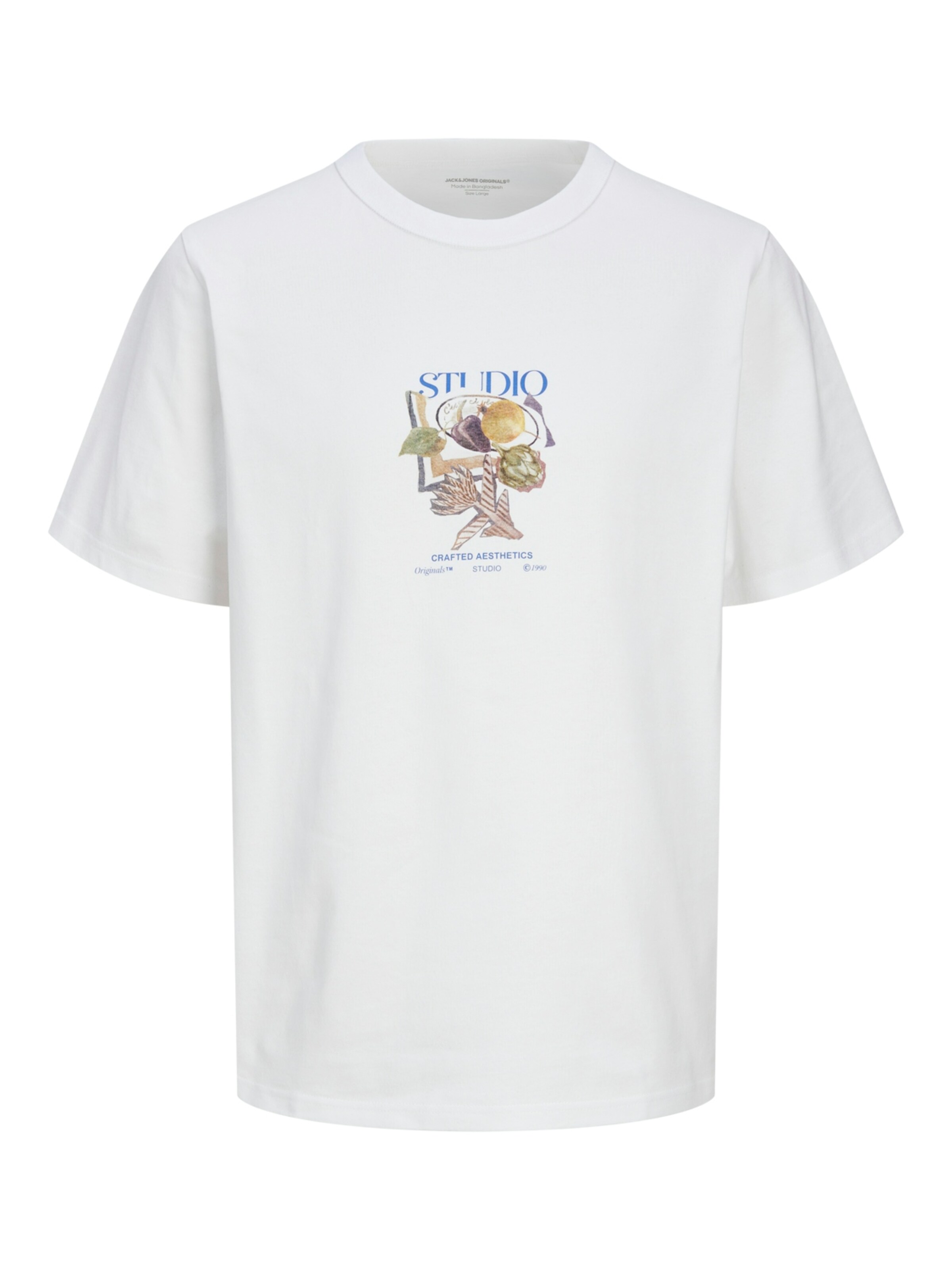 T-Shirt 'JORBrooklyn' JACK & JONES en blanc : devant