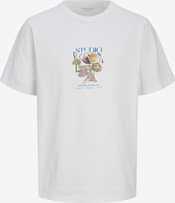 T-Shirt 'JORBrooklyn' JACK & JONES en blanc : devant