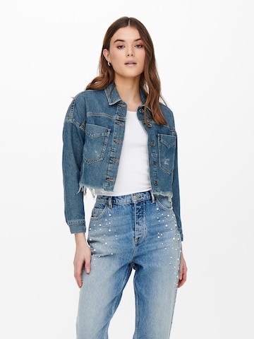 Veste mi-saison 'Doutzen' ONLY en bleu : devant