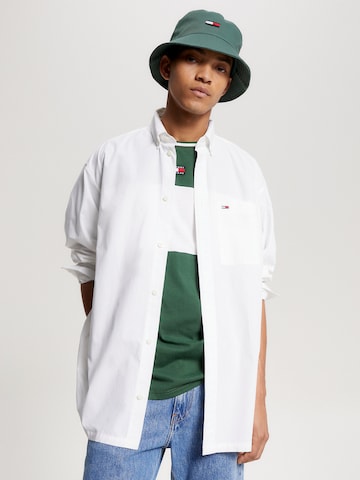 Tommy Jeans Comfort fit Overhemd in Wit: voorkant