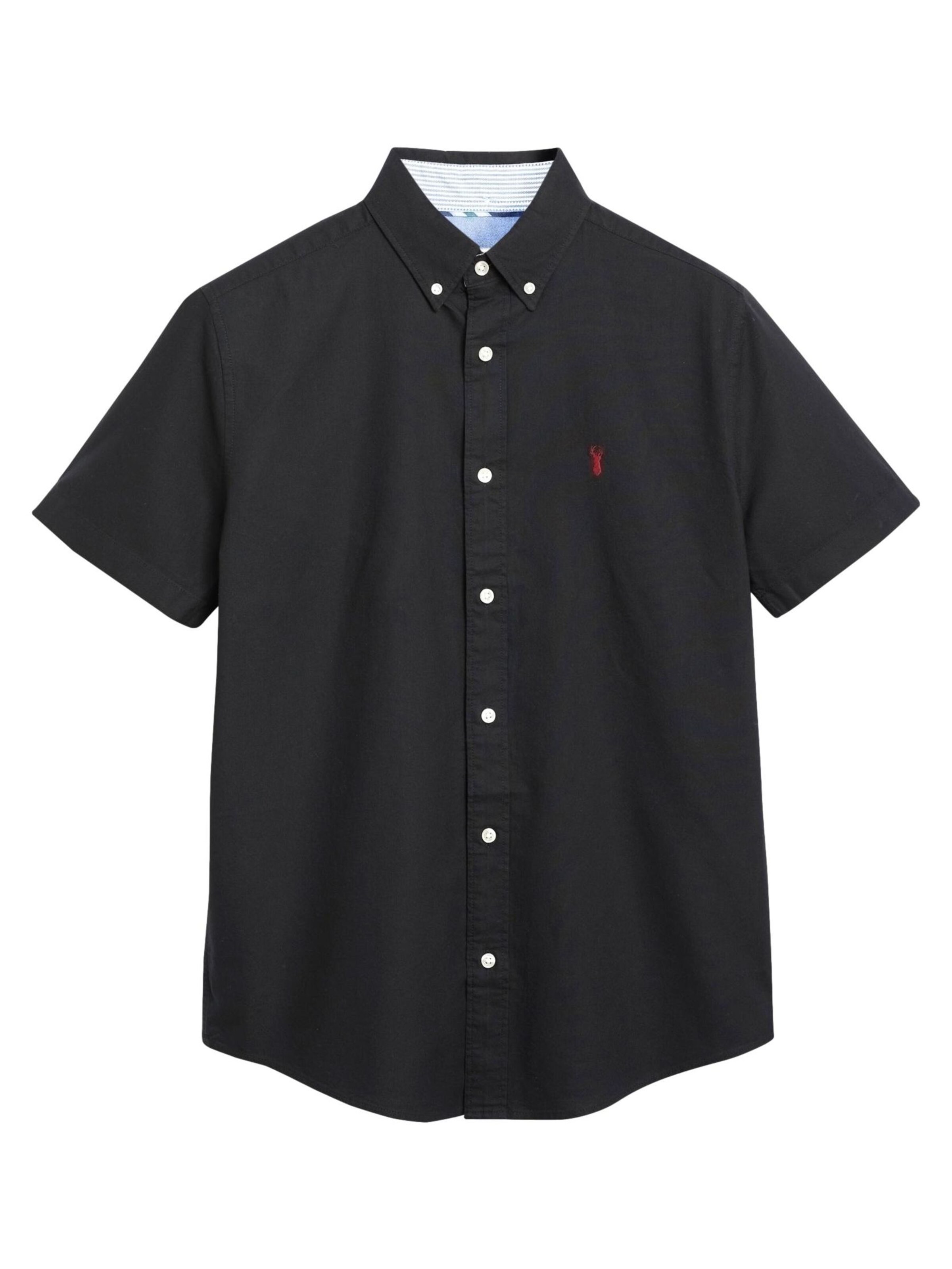 Next Regularny krój Koszula w kolorze czarny: przód