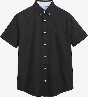 Next Button Up Shirt in Black: front