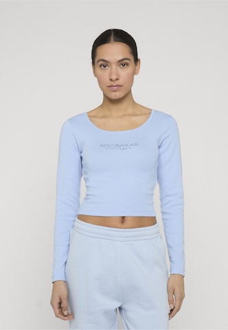 ROCAWEAR Shirt 'Jette' in Blauw: voorkant