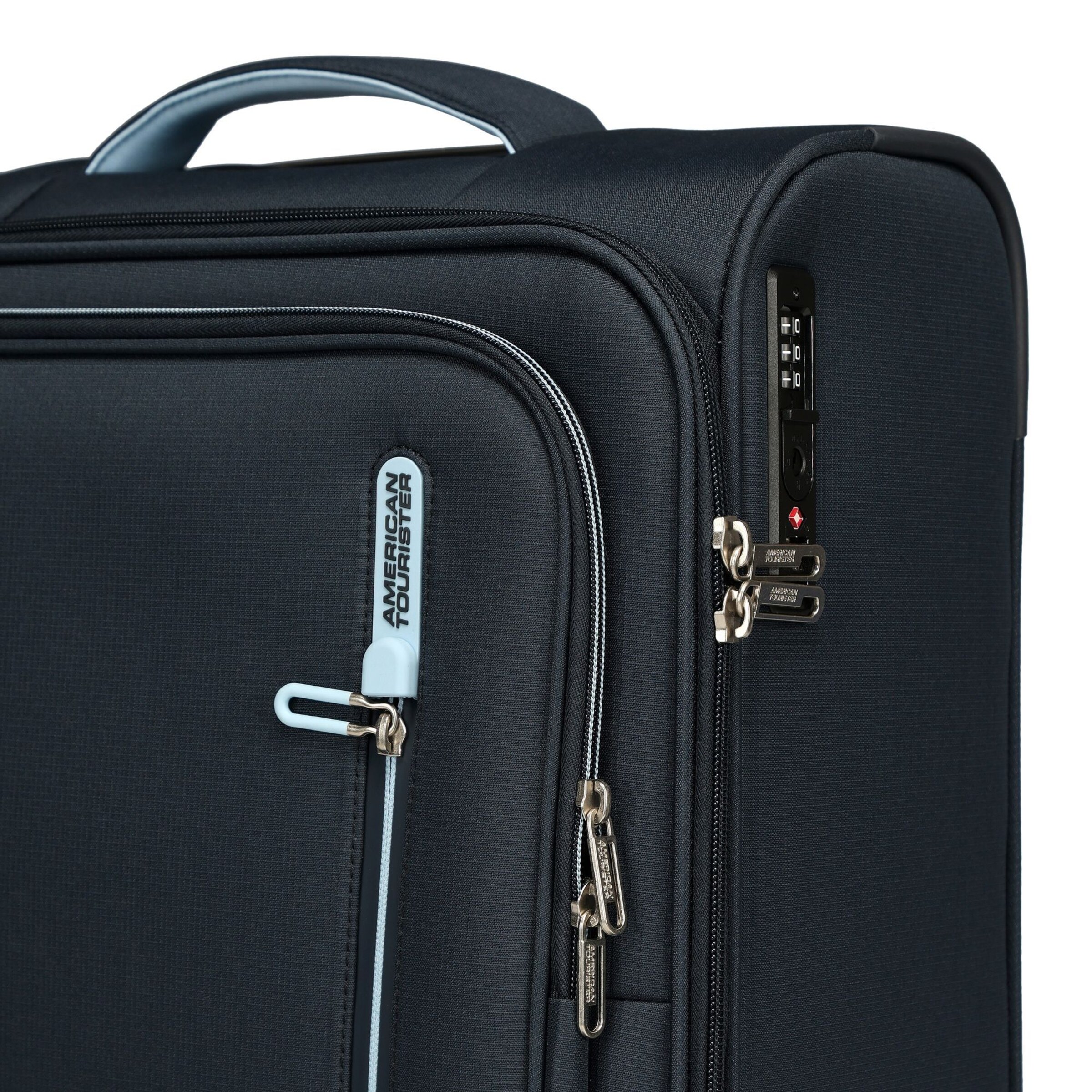 American Tourister Trolley in Blauw