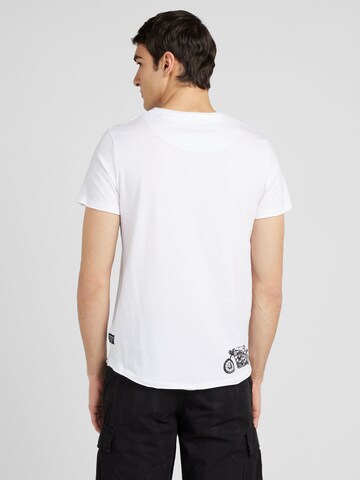 Key Largo - Camiseta 'MT OREGON TRAIL' en blanco