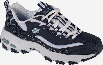 SKECHERS Sportssko 'Skechers D'Lites - Biggest Fan' i blå: forside