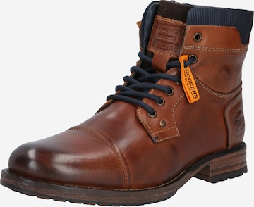Dockers by Gerli Lace-Up Boots in Brown: front