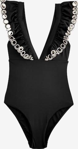 Triangle Maillot de bain modelant Next en noir : devant