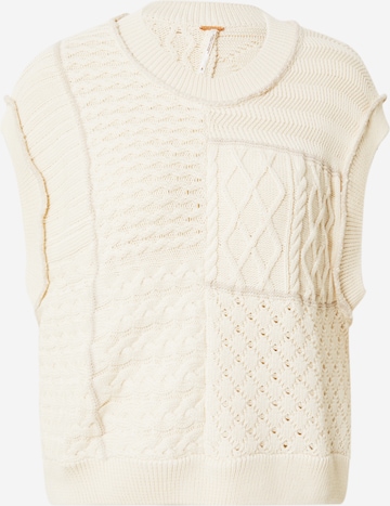 Pullover 'TAKE THE PLUNGE' di Free People in beige: frontale