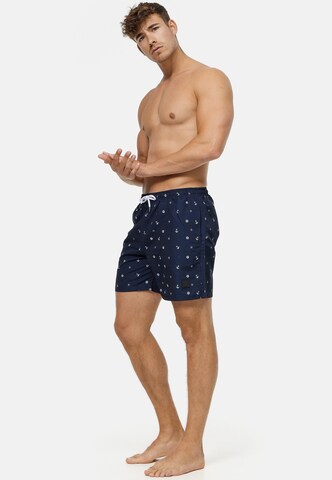 INDICODE JEANS Board Shorts 'Maya' in Blue