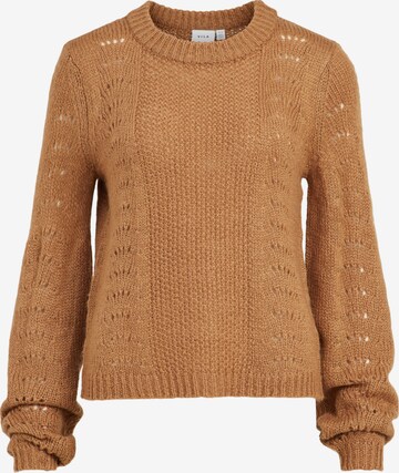 VILA Sweater 'Chai' in Brown: front