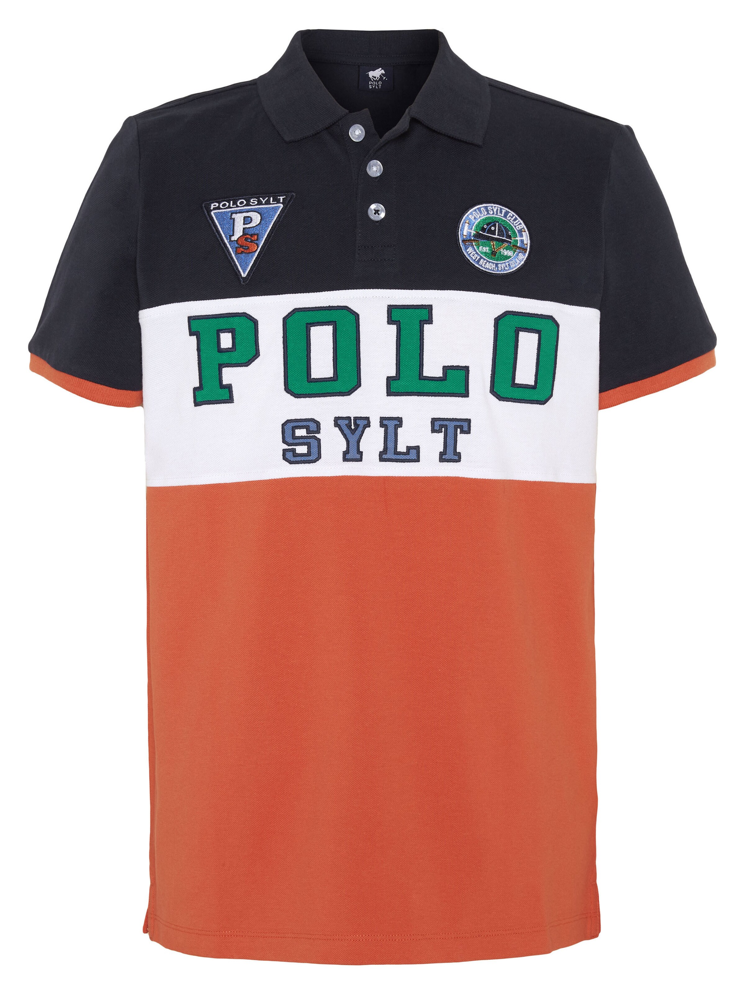 Polo Sylt Shirt in Orange: front