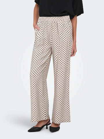 JDY Wide leg Παντελόνι 'JDYTroya' σε γκρι: μπροστά