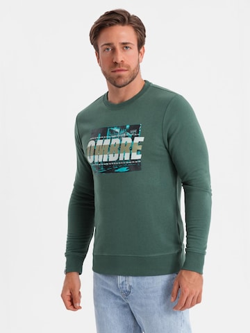 Sweat-shirt Ombre en vert