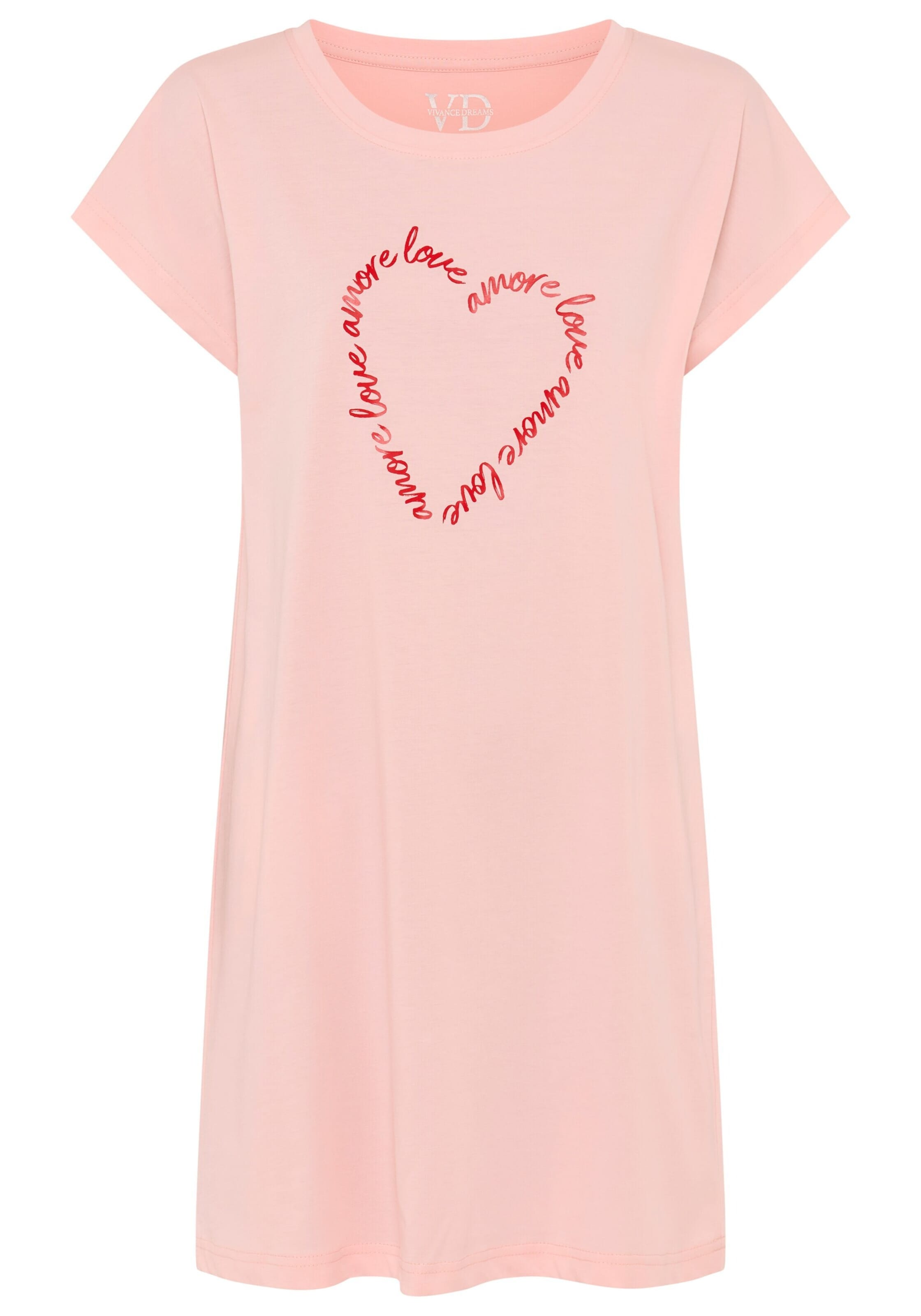 Chemise de nuit VIVANCE en rose : devant