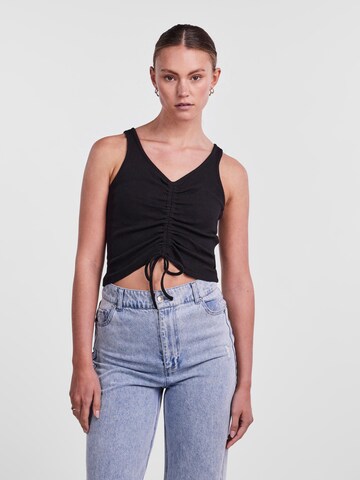 PIECES Top 'TEGAN' in Black: front