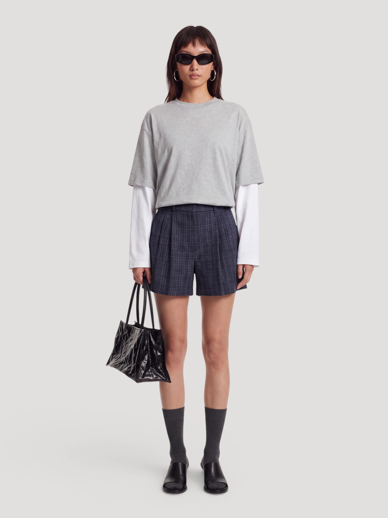 EDITED Pantaloni con pieghe 'Eleni' blu