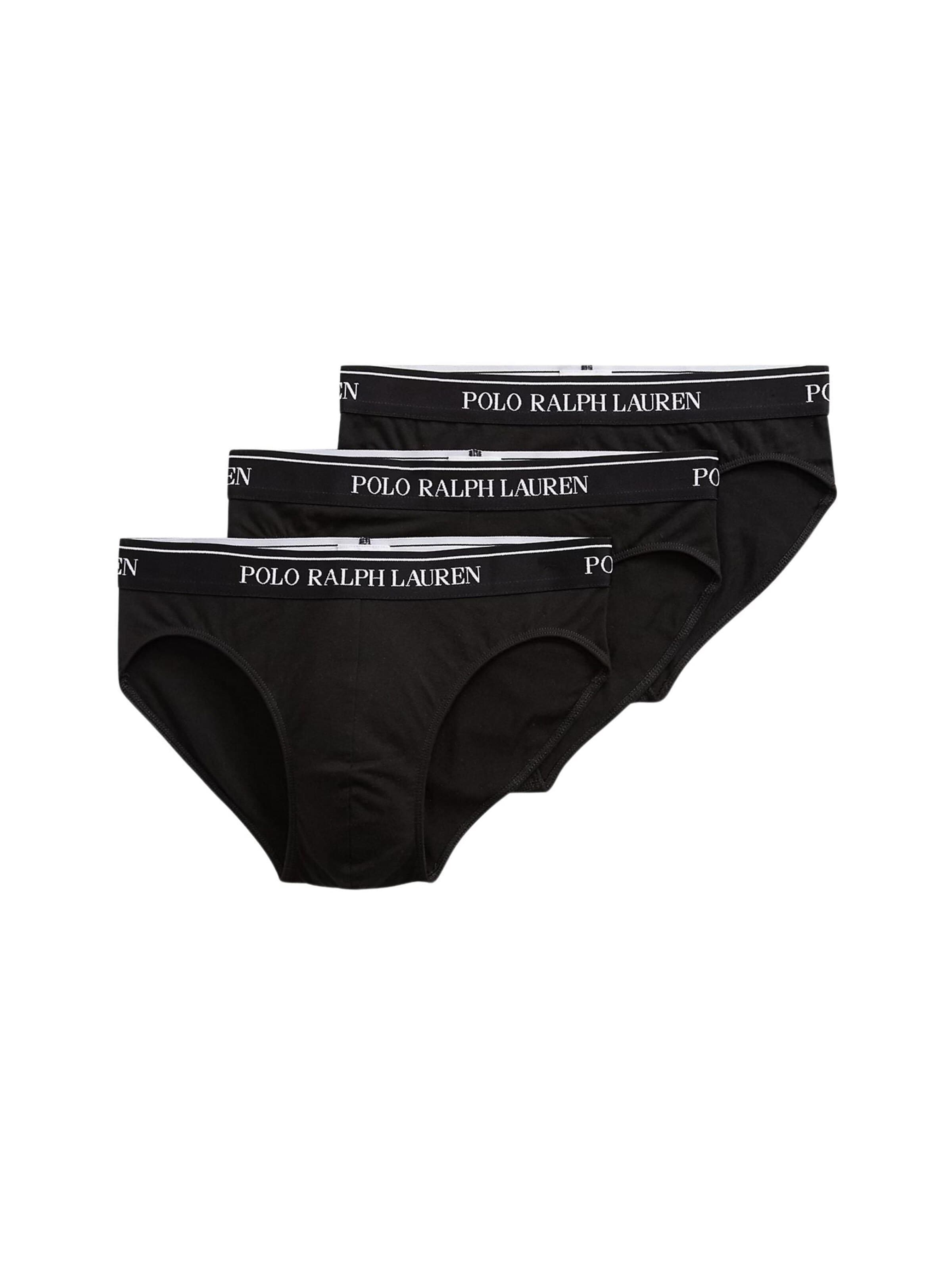 Slip di Polo Ralph Lauren in nero: frontale