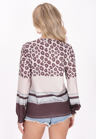 T-shirt IZIA en marron