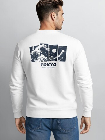 Neverless Sweatshirt 'Tokyo Wave' in White