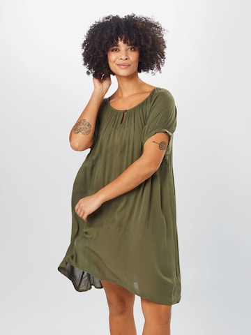 KAFFE CURVE Tunic 'Cami' in Green: front