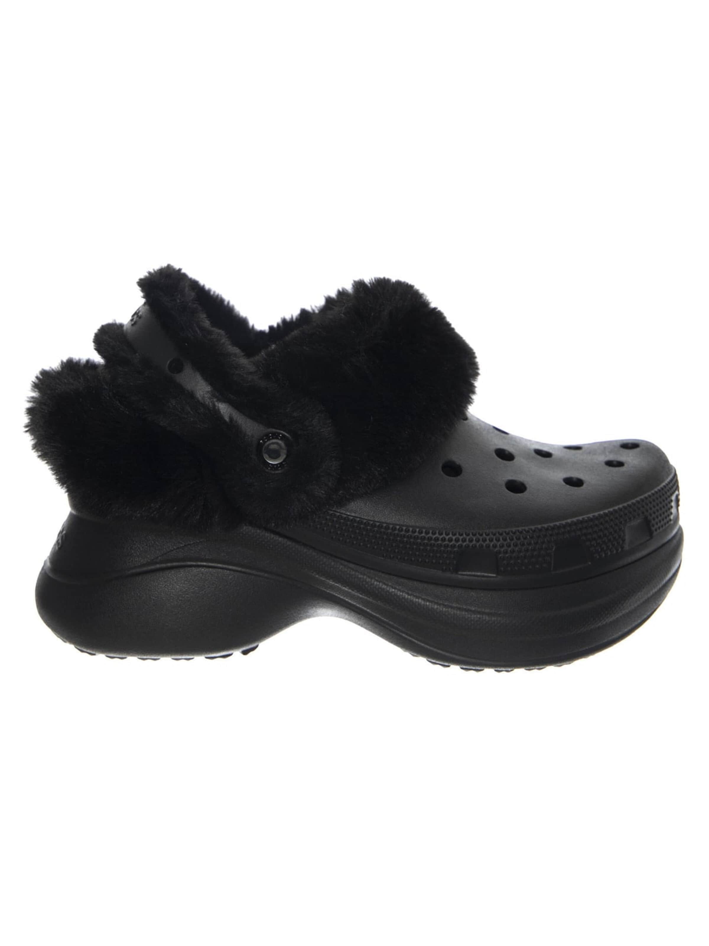 Crocs Clogs 'BAE LINED CLOG W BLACK'‌‌‌‌ in Schwarz