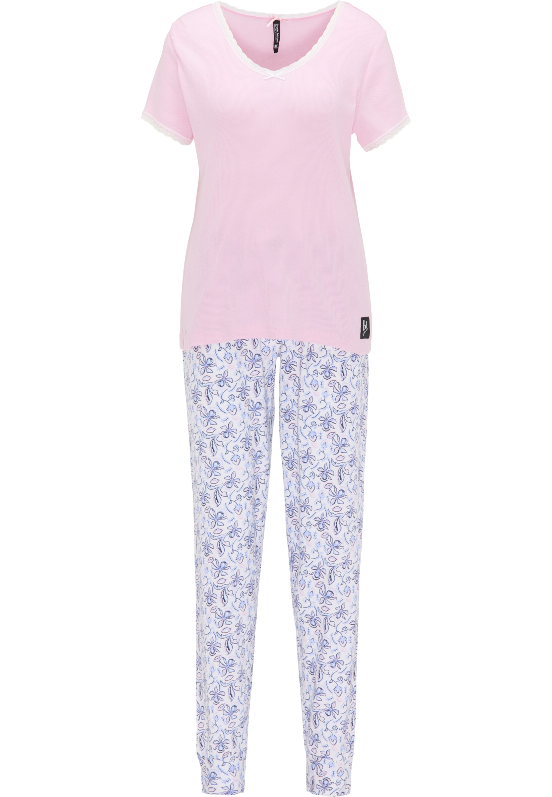 Bruno Banani Pyjama 'Mason' in Roze: voorkant