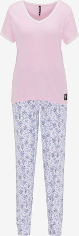 BRUNO BANANI Pyjama 'Mason' in Roze: voorkant