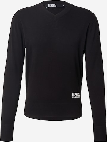 Karl Lagerfeld Pulóver - fekete: elől
