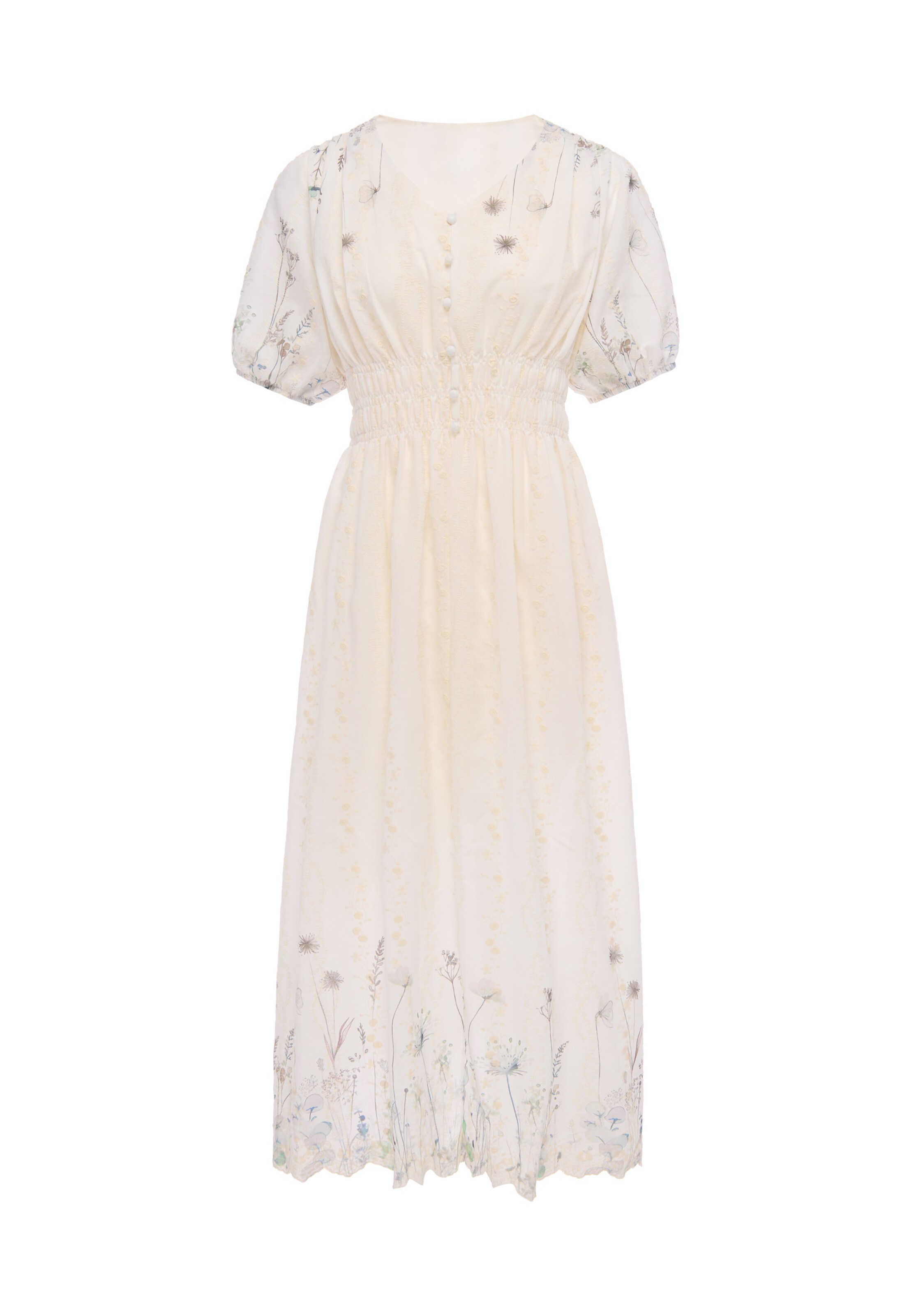 Usha - Vestido em bege: frente