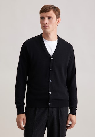 Vestes en maille SEIDENSTICKER en noir : devant