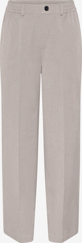 PIECES Pleated Pants 'Camil' in Grey: front