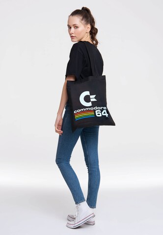 LOGOSHIRT Pouch 'Commodore 64 Logo' in Black