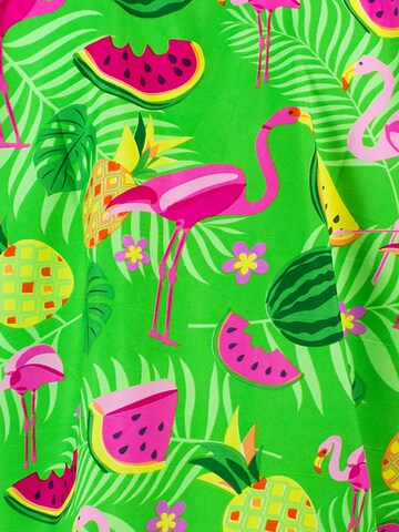 King Kameha Scarf 'Flamingo Melon' in Green