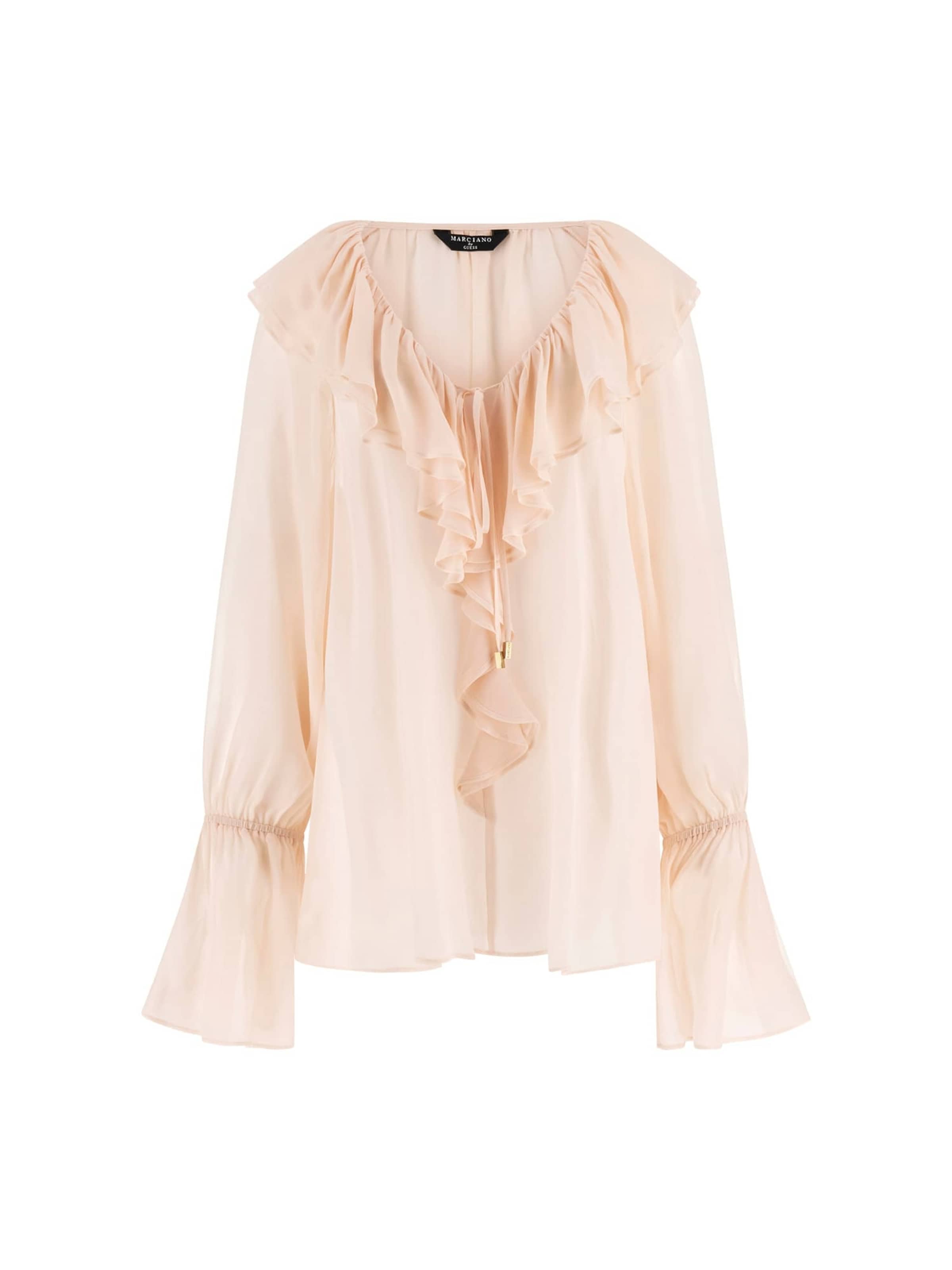 MARCIANO LOS ANGELES Bluse in Beige: Vorderseite