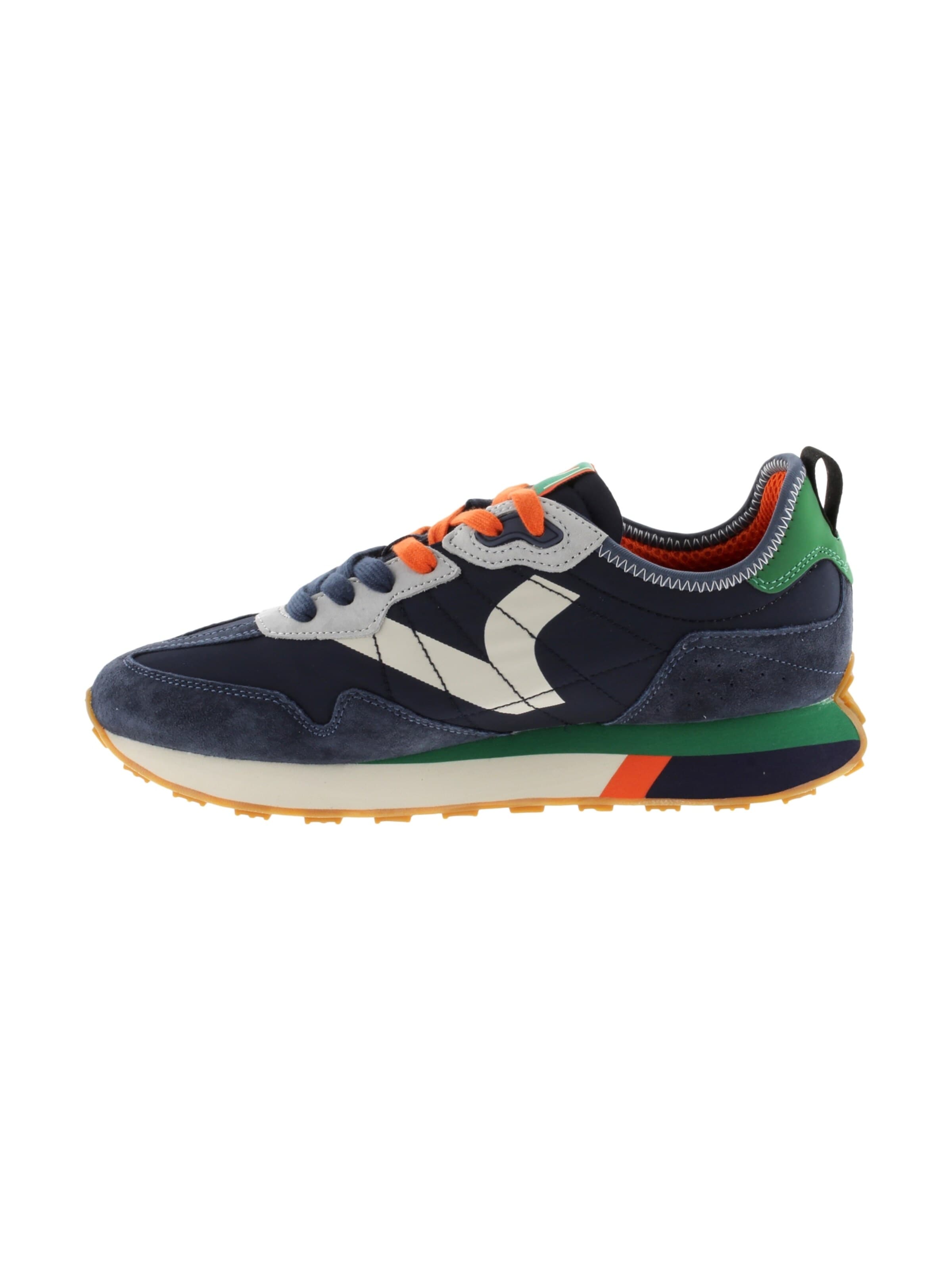 Chaussure de sport à lacets 'Leder-Sneaker' victoria en bleu : devant