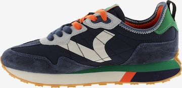 Chaussure de sport à lacets 'Leder-Sneaker' victoria en bleu : devant