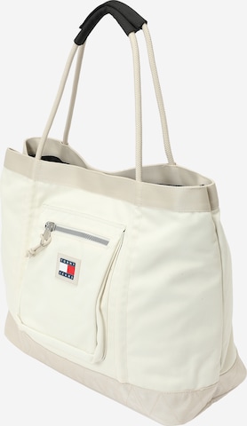 Tommy Jeans Shopper in White: front