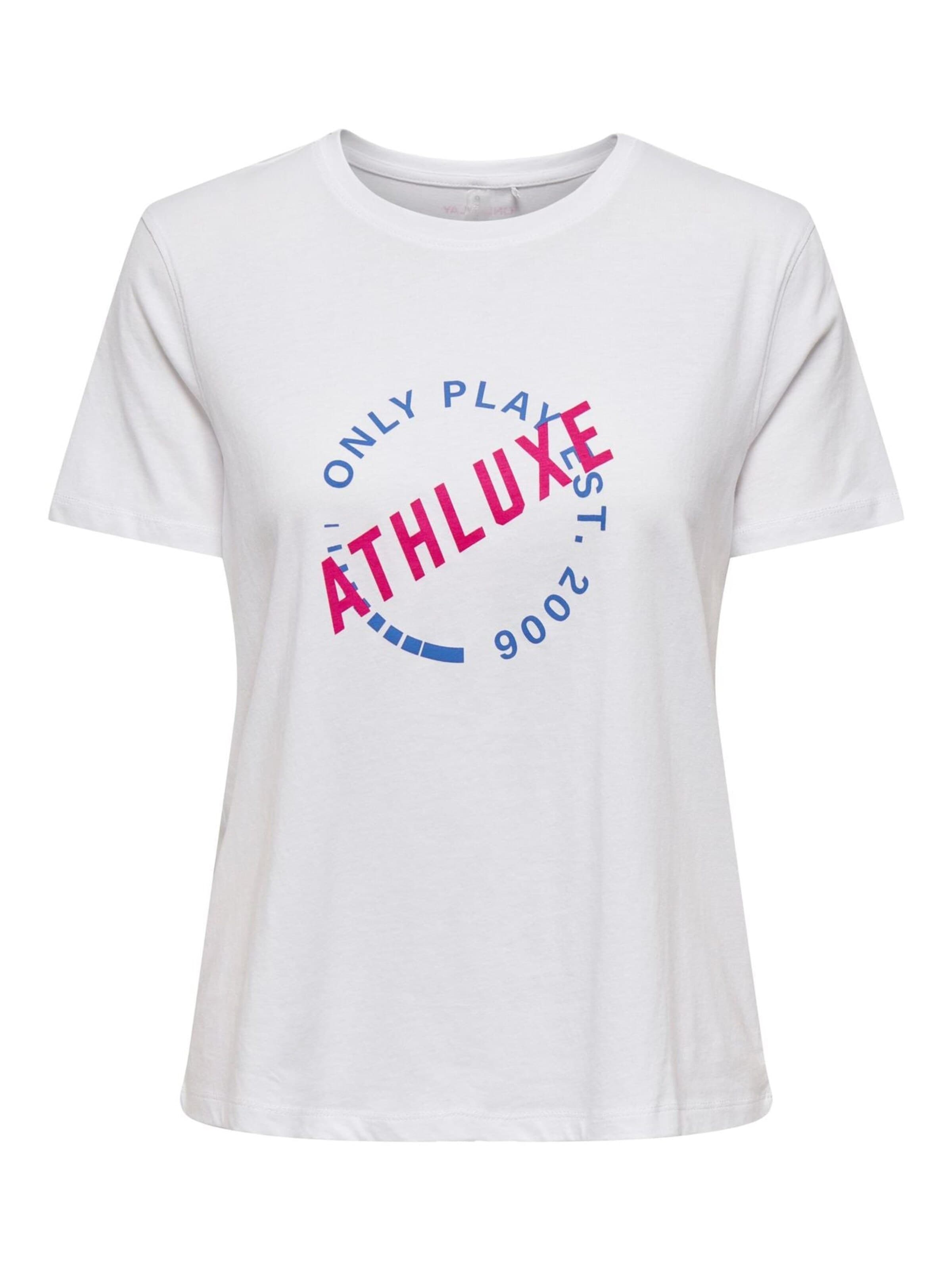 T-shirt ONLY PLAY en blanc : devant