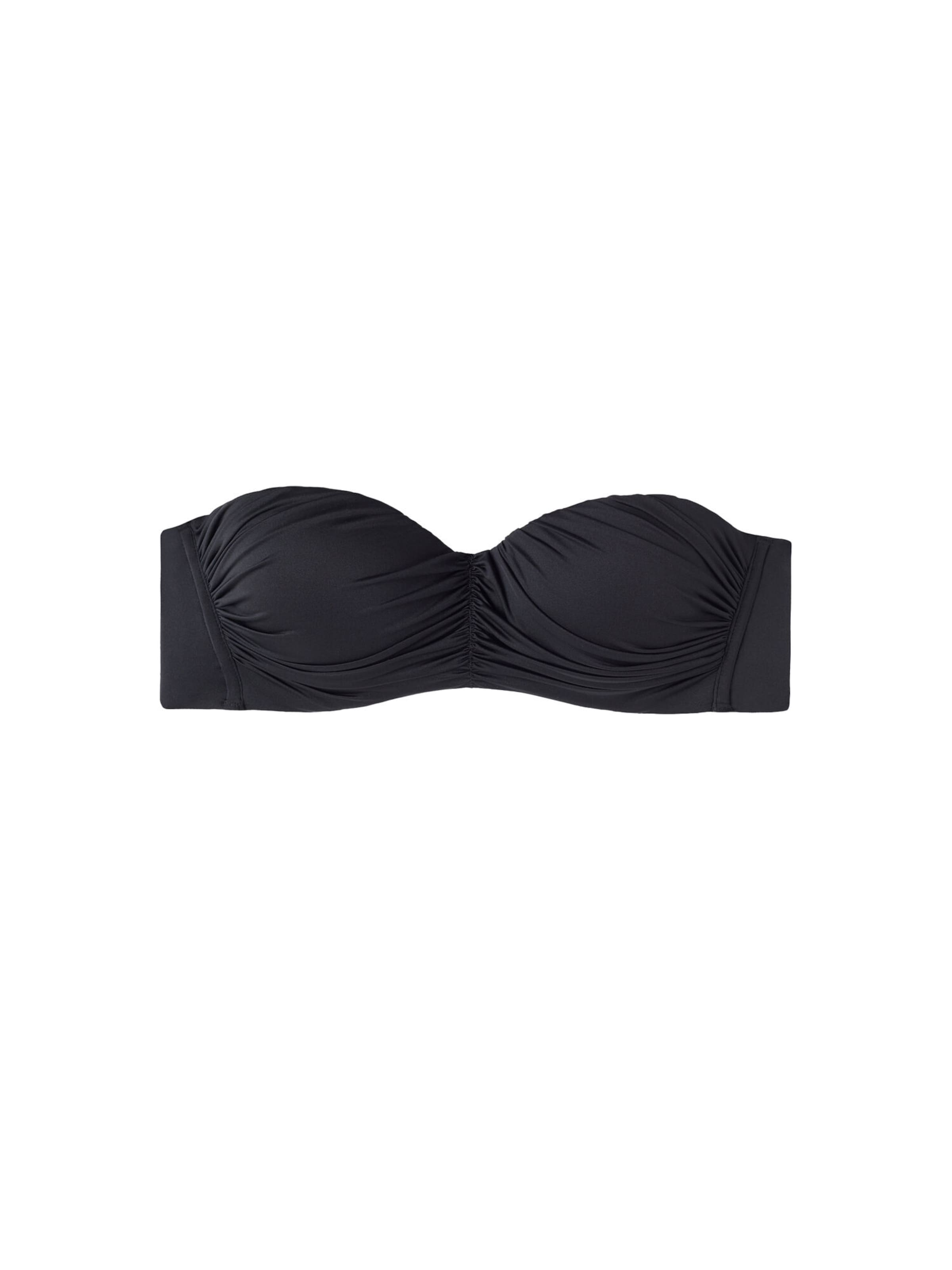 Tezenis Bandeau Bikinitop in Schwarz: Vorderseite