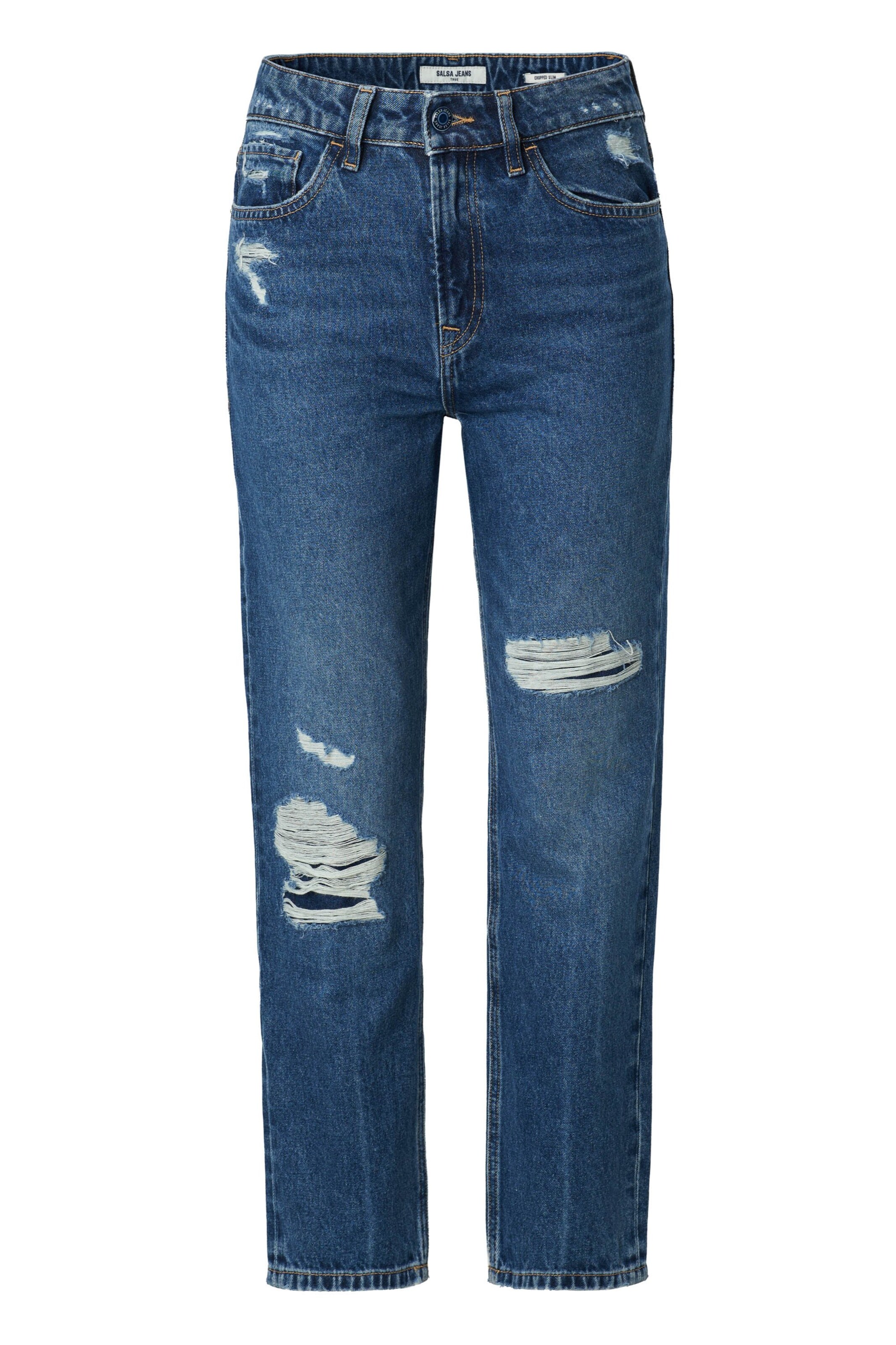 Salsa Jeans Slimfit Jeans in Blauw: voorkant