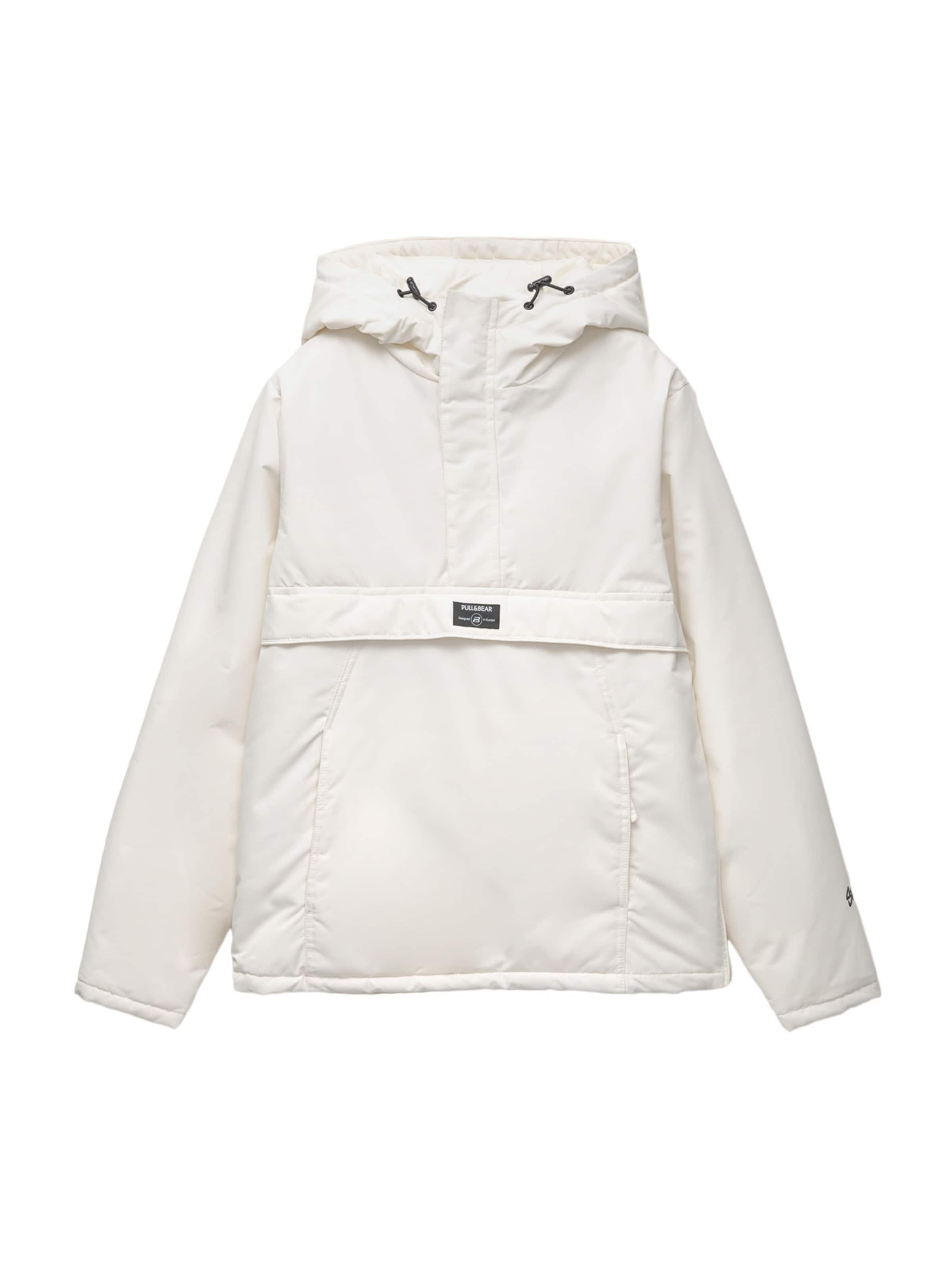 Pull&Bear Prechodná bunda - Biela: predná strana
