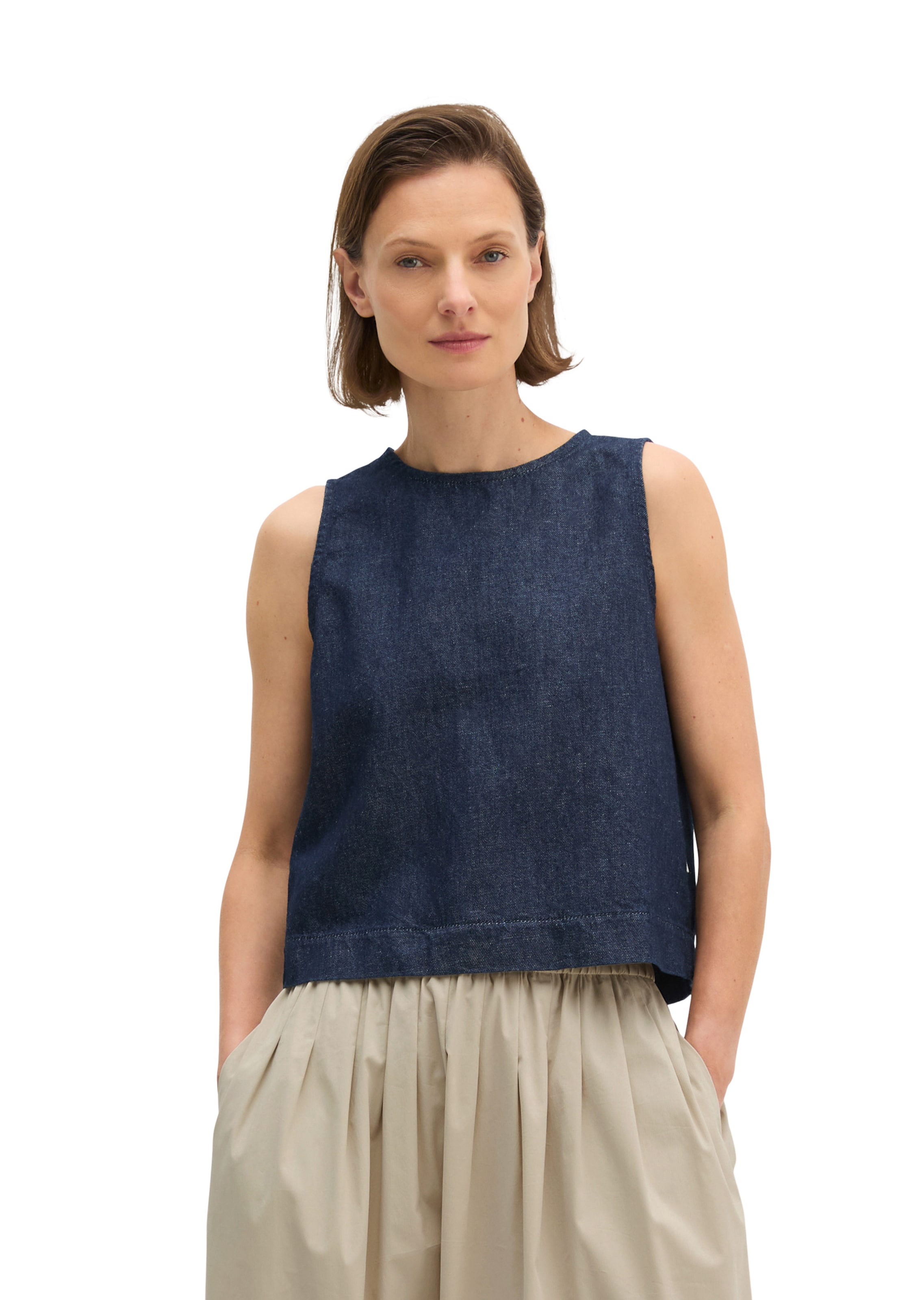 Marc O'Polo Blouse in Blauw: voorkant