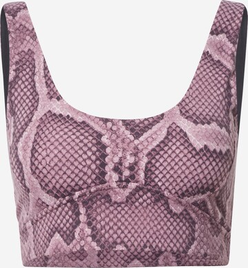 Varley Bustier Sport bh 'Elsie' in Roze: voorkant