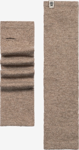 Manchettes ' Pure Cashmere ' Roeckl en beige : devant