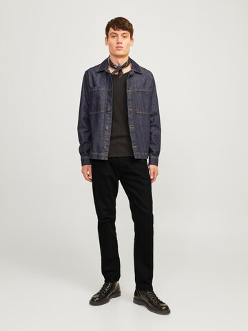 Effilé Jean '12263335' JACK & JONES en noir