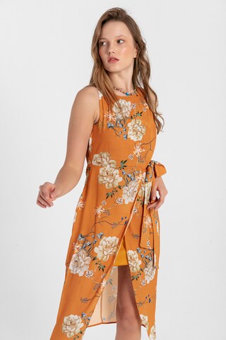 Jimmy Sanders Kleid in Orange: Vorderseite