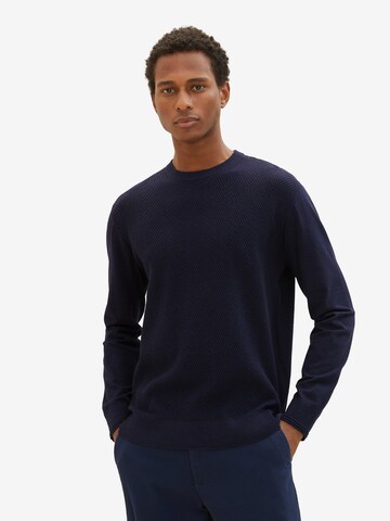 TOM TAILOR Sweater in Blue: front