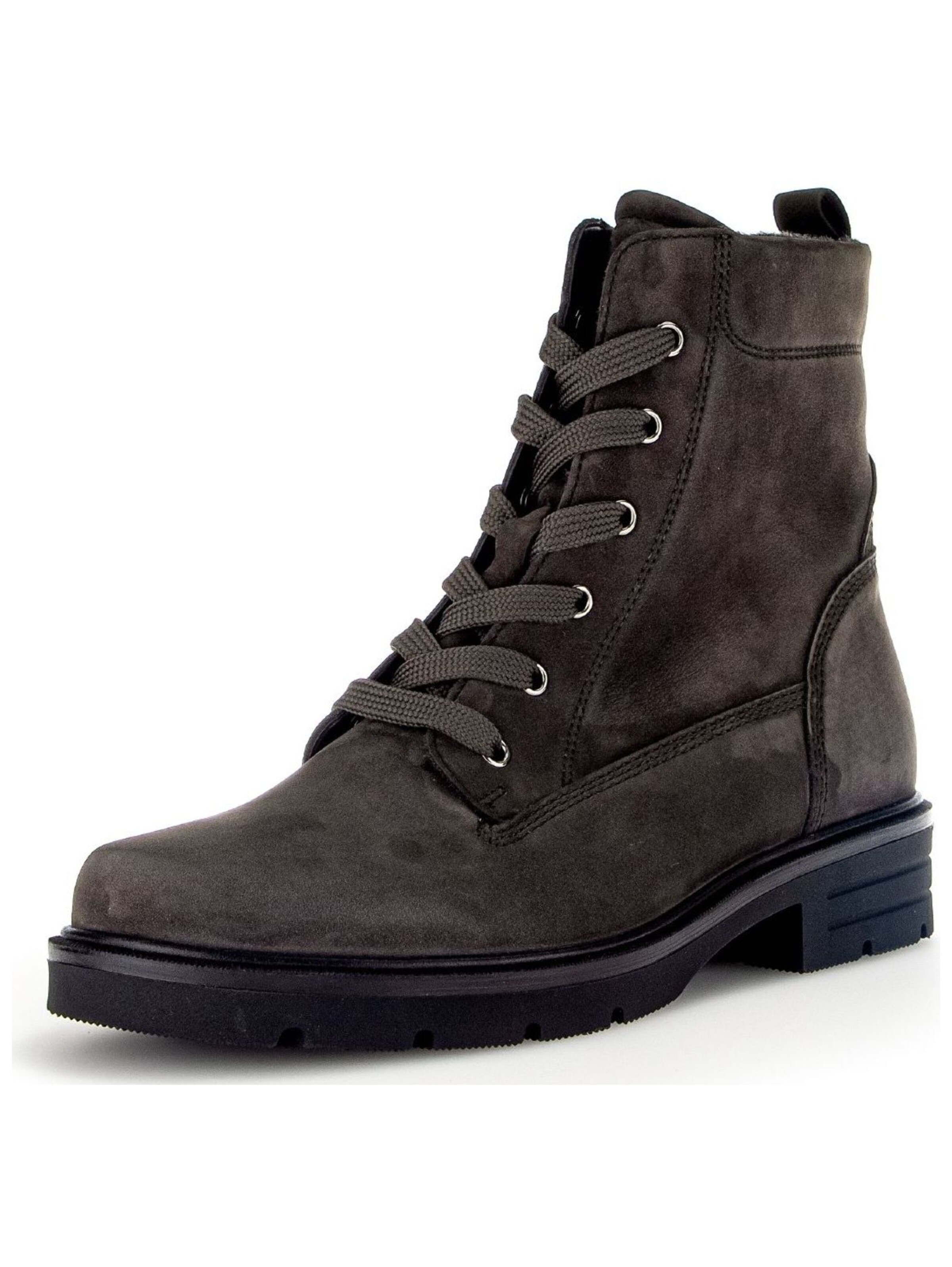 GABOR Lace-up bootie in Brown: front